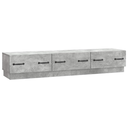 TV-kast met lade Betongrijs 147 x 34,5 x 27 cm Bewerkt hout