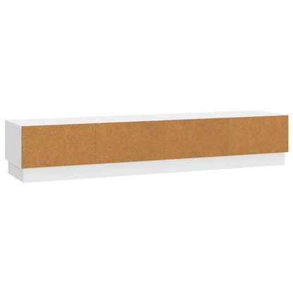 TV-kast met lade Hoogglans Wit 147 x 34,5 x 27 cm Bewerkt hout