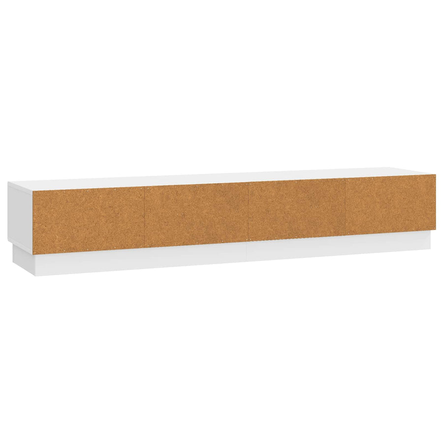 TV-kast met lade Hoogglans Wit 147 x 34,5 x 27 cm Bewerkt hout