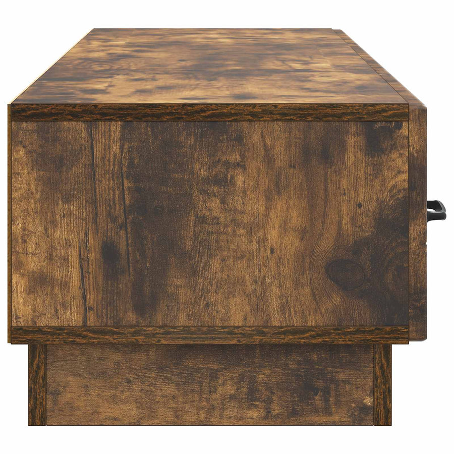 TV-kast met lade Gerookt eiken 147 x 34,5 x 27 cm Bewerkt hout