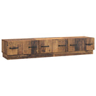 TV-kast 147x34,5x27 cm oud hout bewerkt hout