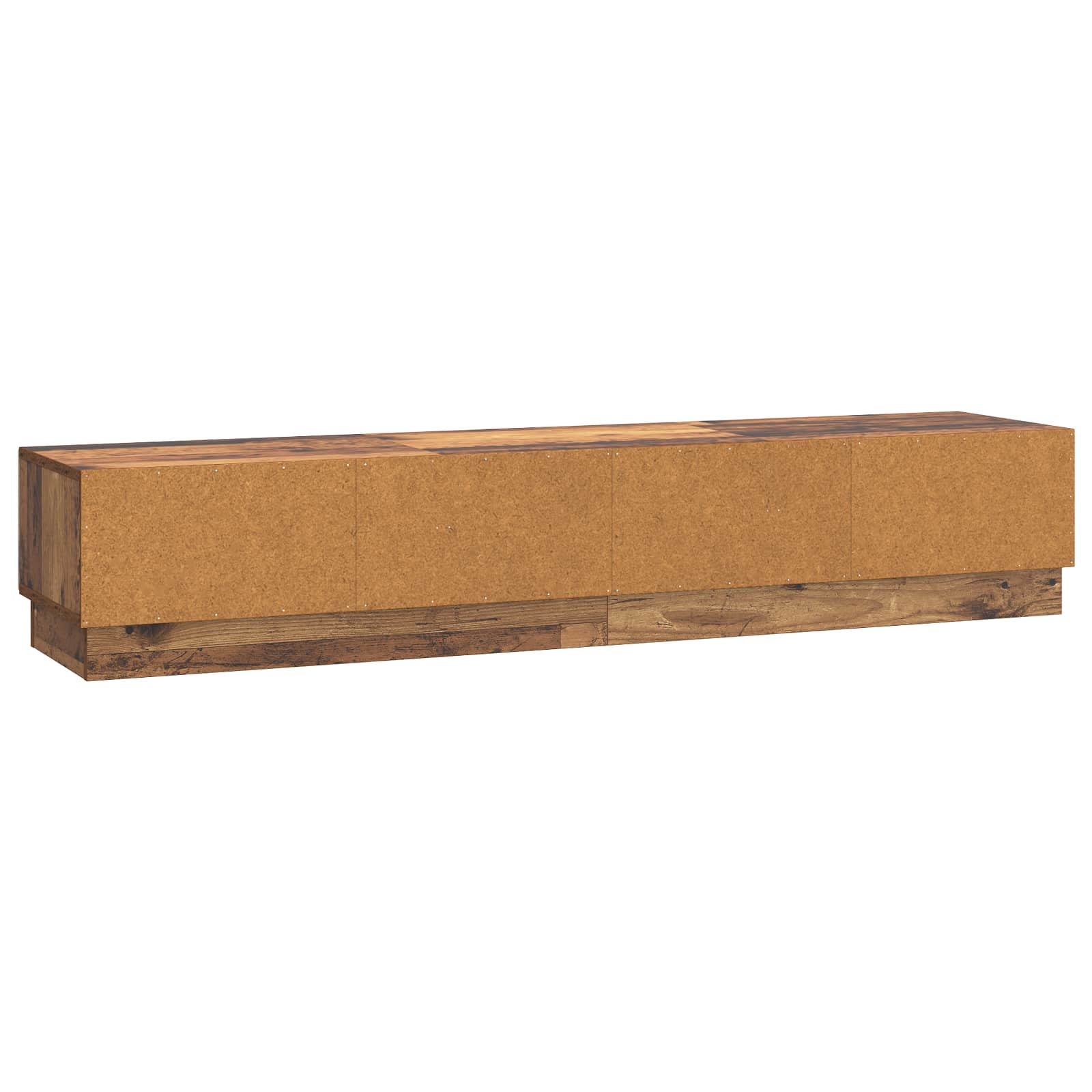 TV-kast met lade Oud hout 147 x 34,5 x 27 cm Bewerkt hout