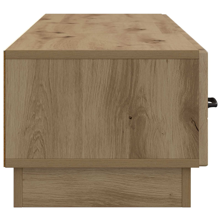 TV-kast Artisanaal eiken 147 x 34,5 x 27 cm Bewerkt hout