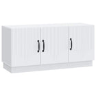 TV-kast wit 99x35x47 cm bewerkt hout