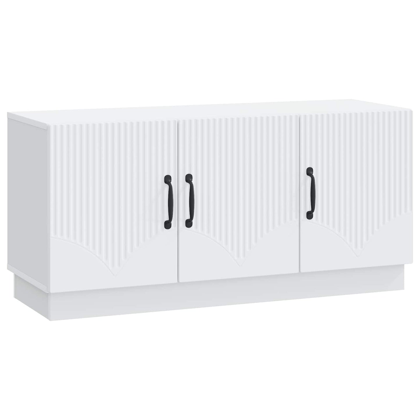 TV-kast Wit 99 x 34,5 x 47 cm Bewerkt hout