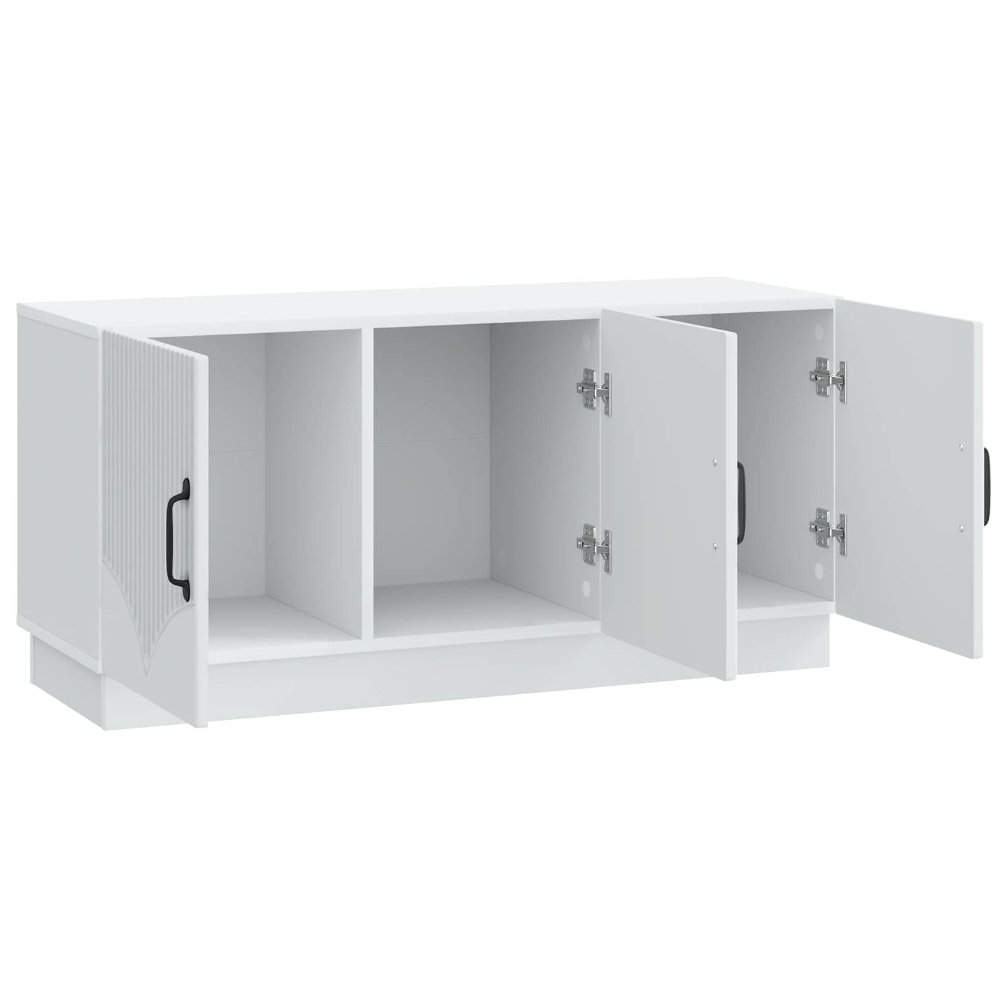 TV-kast Wit 99 x 34,5 x 47 cm Bewerkt hout