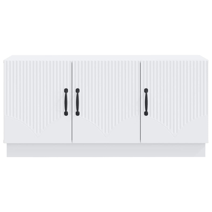 TV-kast Wit 99 x 34,5 x 47 cm Bewerkt hout