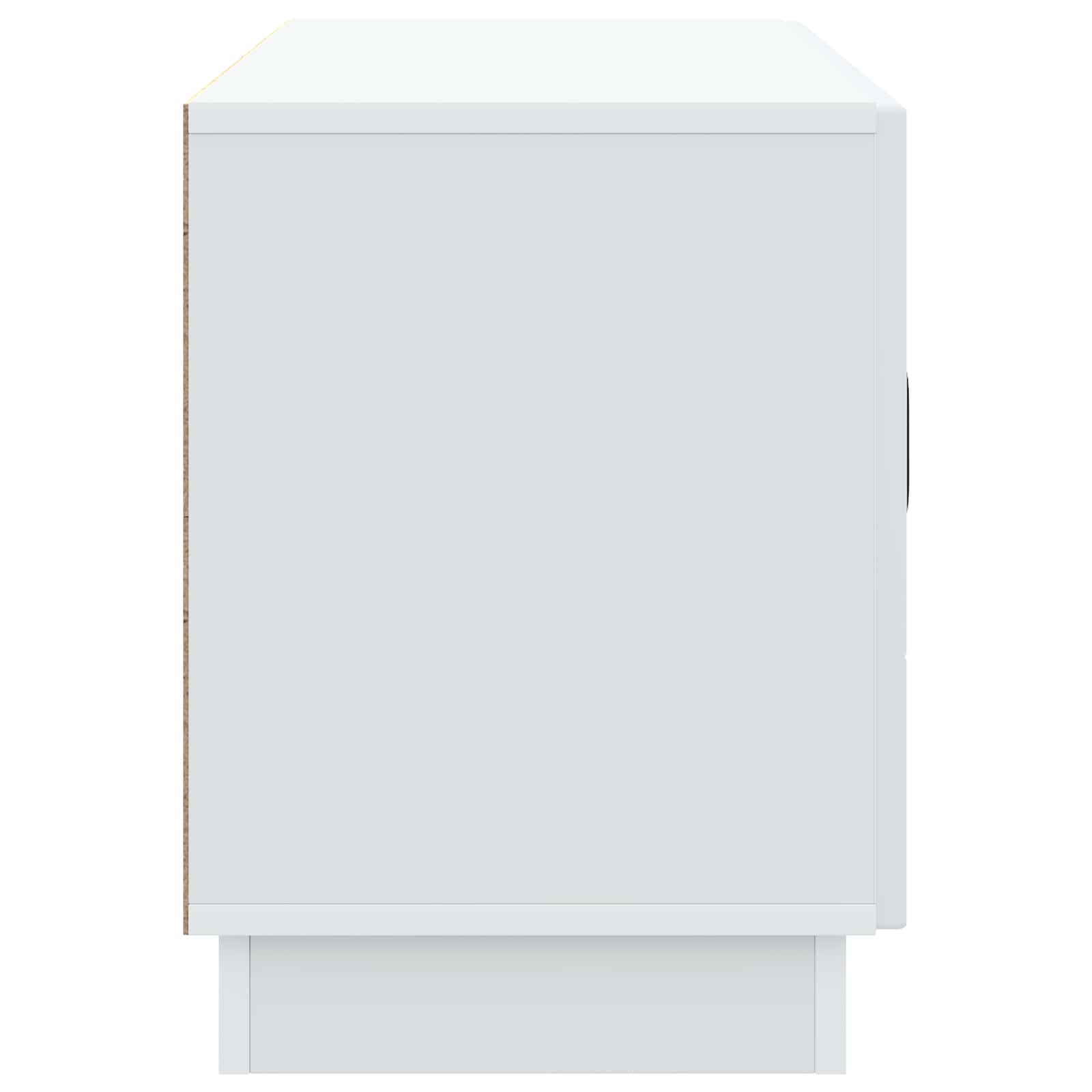 TV-kast Wit 99 x 34,5 x 47 cm Bewerkt hout