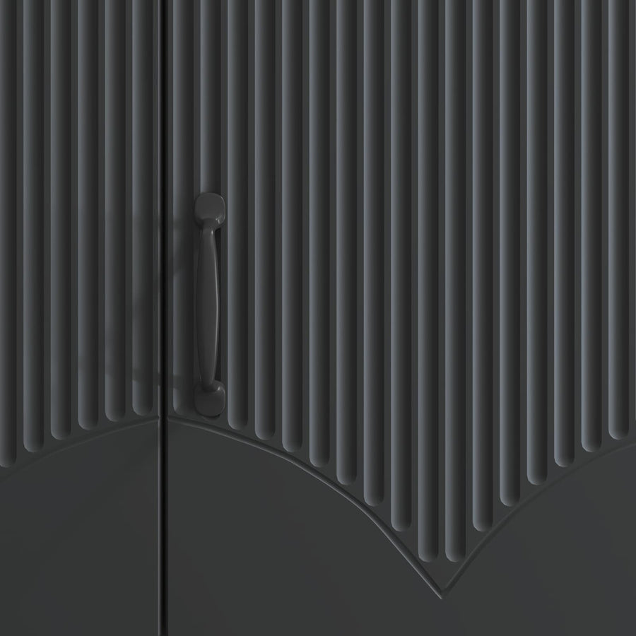 TV-kast Zwart 99 x 34,5 x 47 cm Bewerkt hout