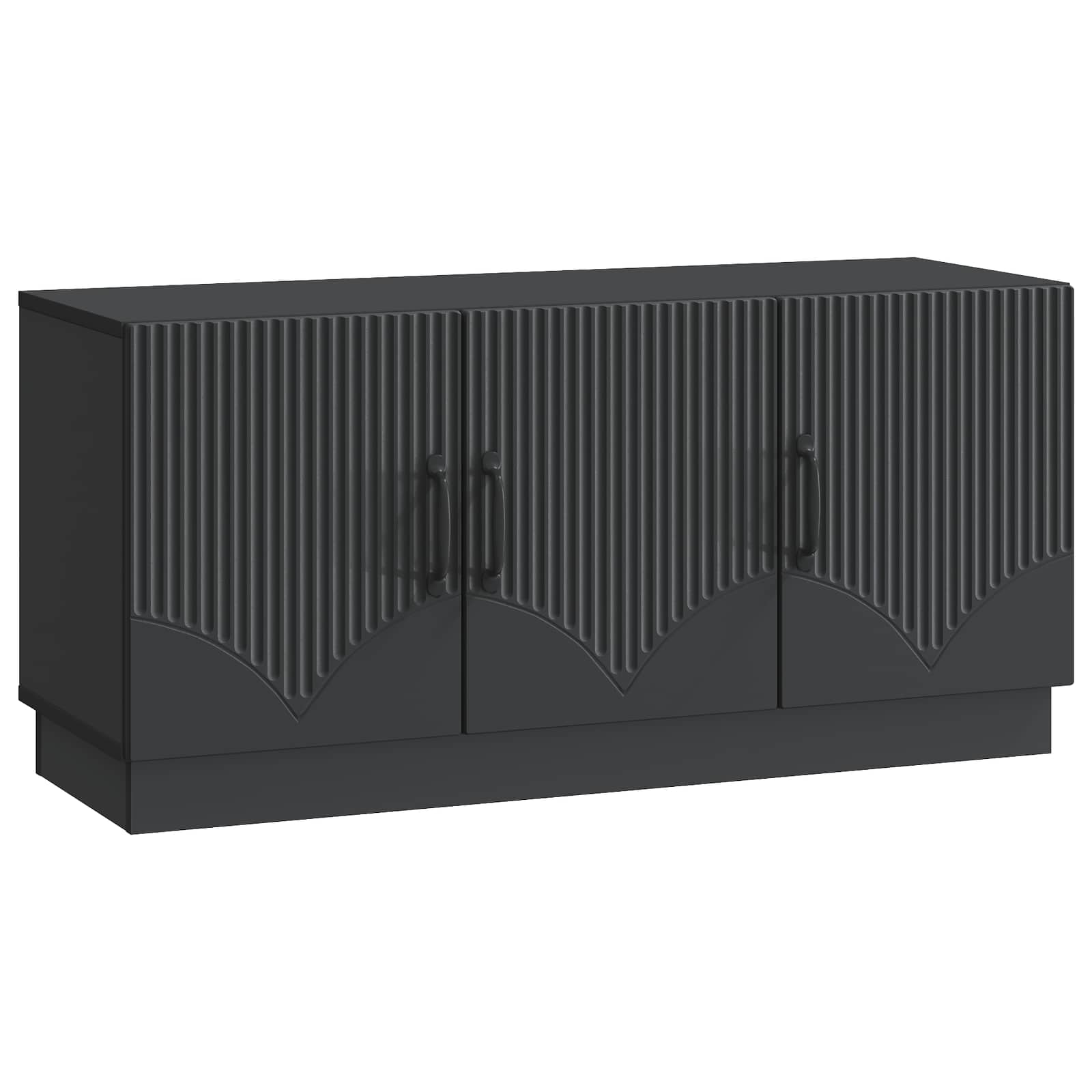 TV-kast Zwart 99 x 34,5 x 47 cm Bewerkt hout