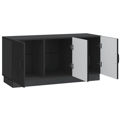 TV-kast Zwart 99 x 34,5 x 47 cm Bewerkt hout