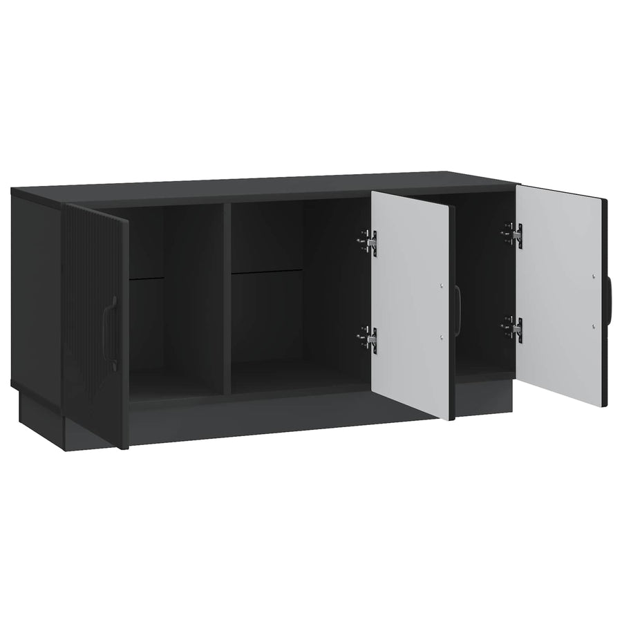 TV-kast Zwart 99 x 34,5 x 47 cm Bewerkt hout