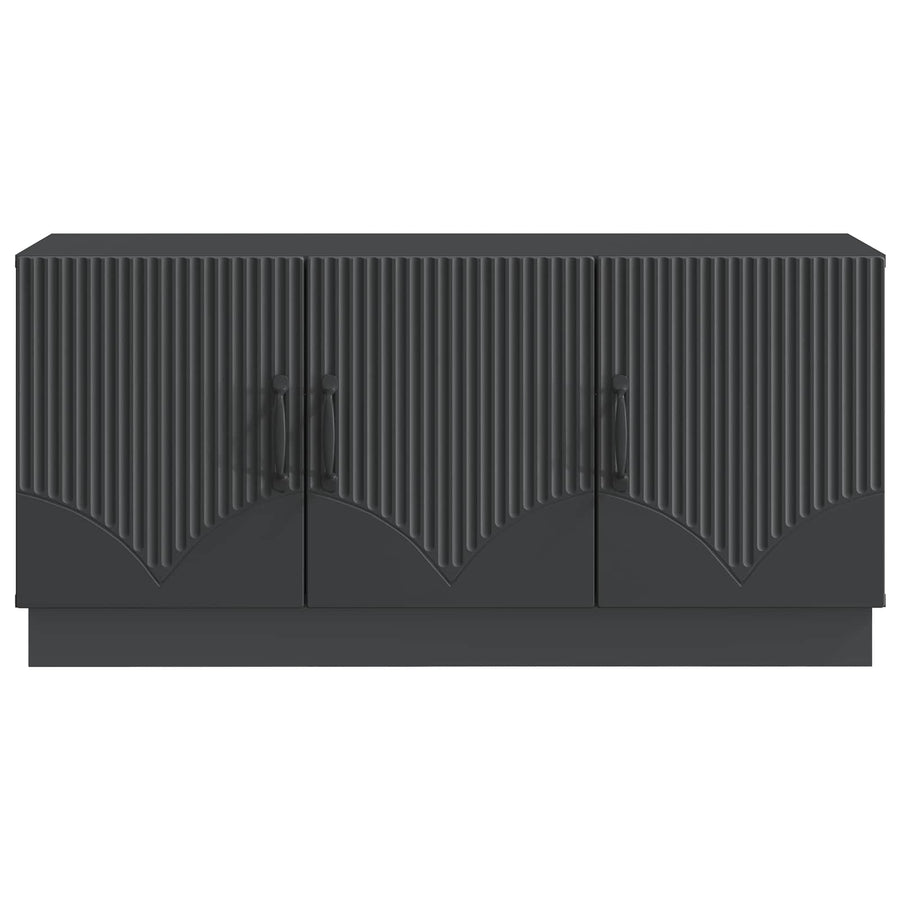 TV-kast Zwart 99 x 34,5 x 47 cm Bewerkt hout
