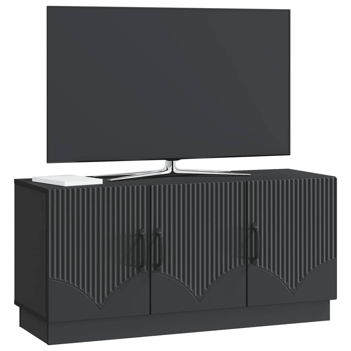 TV-kast Zwart 99 x 34,5 x 47 cm Bewerkt hout