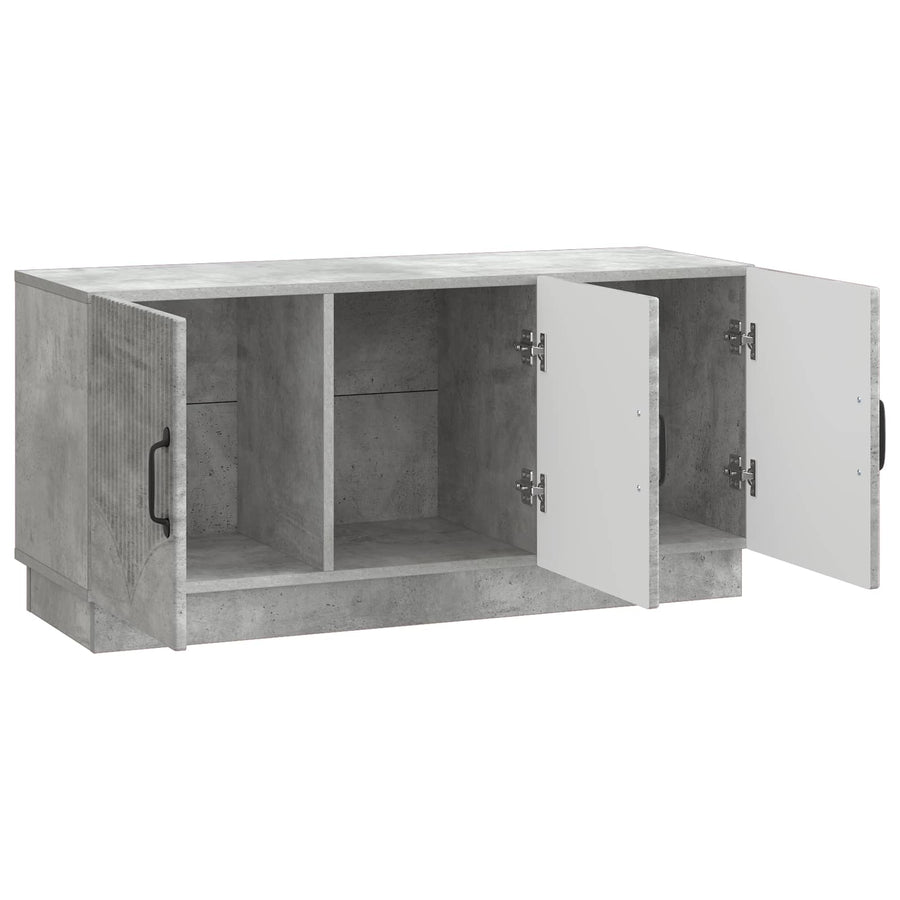 TV-kast Betongrijs 99 x 34,5 x 47 cm Bewerkt hout