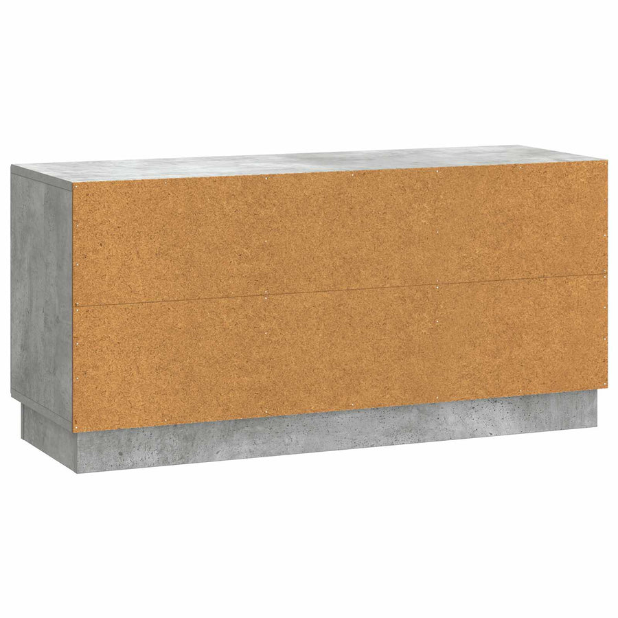 TV-kast Betongrijs 99 x 34,5 x 47 cm Bewerkt hout