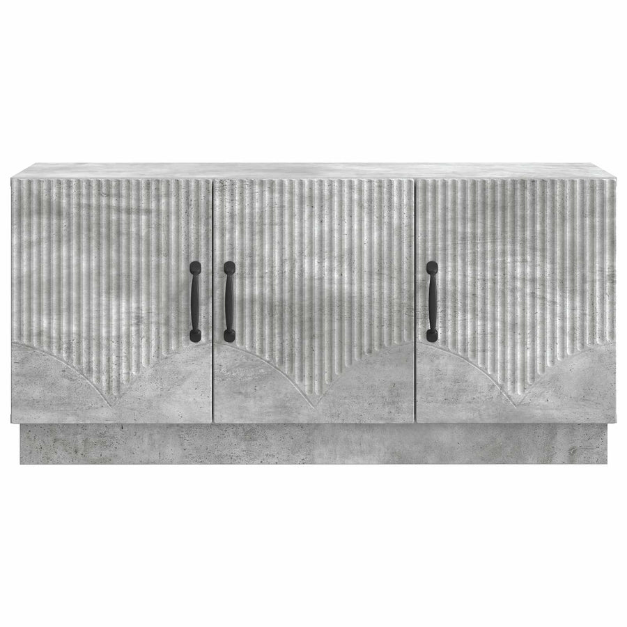 TV-kast Betongrijs 99 x 34,5 x 47 cm Bewerkt hout