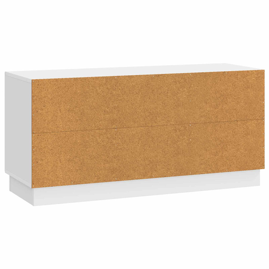 TV-kast Hoogglans Wit 99 x 34,5 x 47 cm Bewerkt hout
