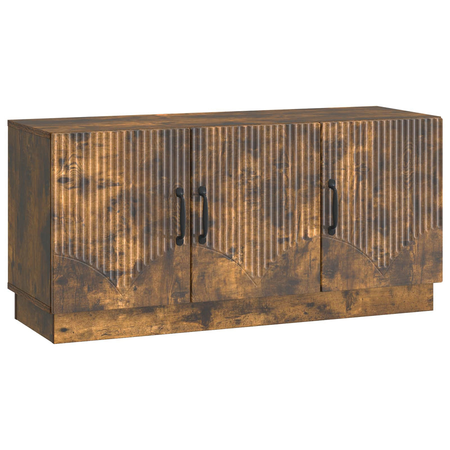 TV-kast Gerookt eiken 99 x 34,5 x 47 cm Bewerkt hout