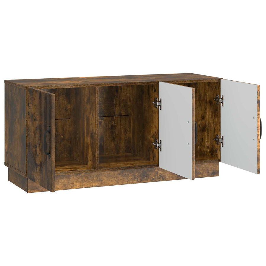 TV-kast Gerookt eiken 99 x 34,5 x 47 cm Bewerkt hout