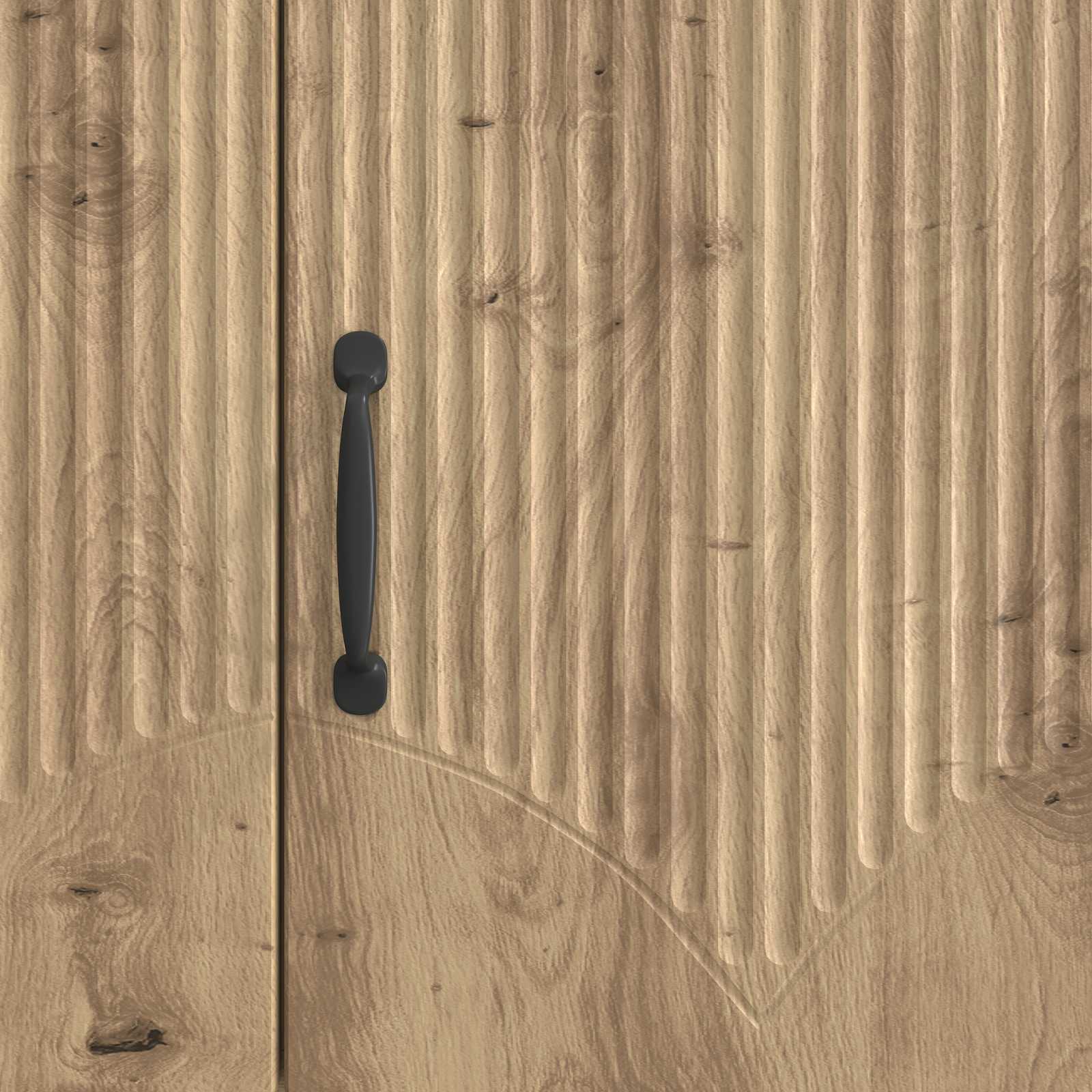 TV-kast Artisanaal eiken 99 x 34,5 x 47 cm Bewerkt hout