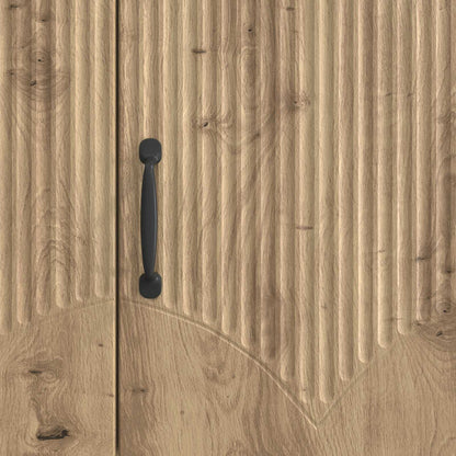 TV-kast Artisanaal eiken 99 x 34,5 x 47 cm Bewerkt hout