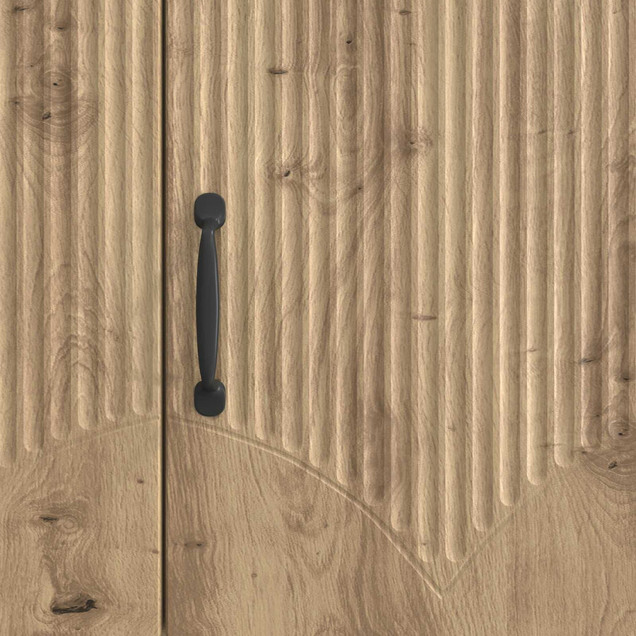 TV-kast Artisanaal eiken 99 x 34,5 x 47 cm Bewerkt hout