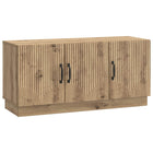 TV-kast bewerkt hout 99x34,5x47 cm Artisanaal eiken