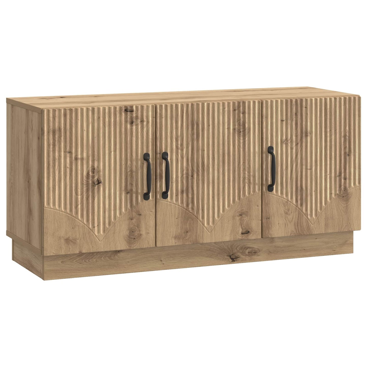 TV-kast Artisanaal eiken 99 x 34,5 x 47 cm Bewerkt hout