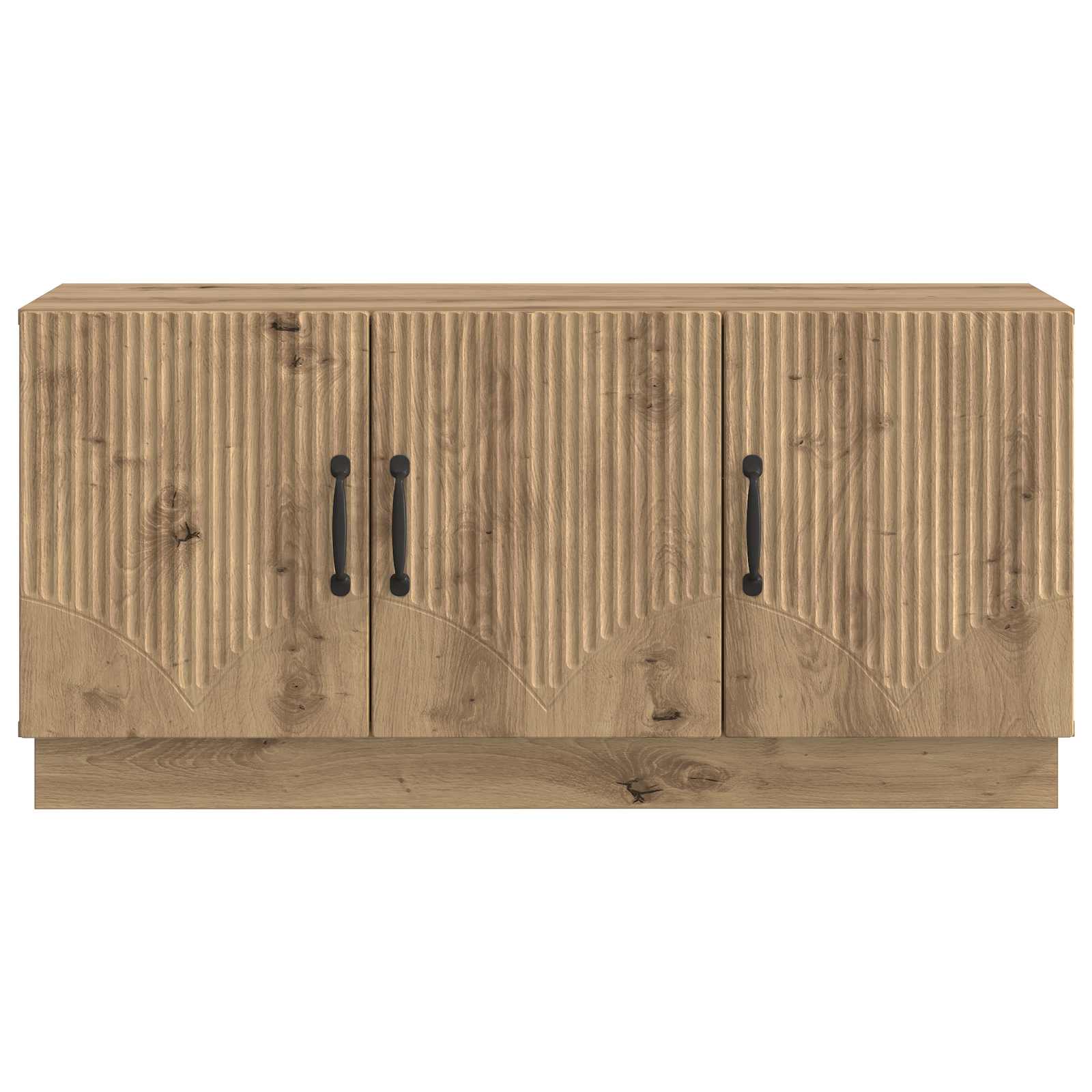 TV-kast Artisanaal eiken 99 x 34,5 x 47 cm Bewerkt hout