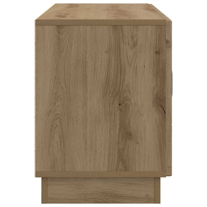 TV-kast Artisanaal eiken 99 x 34,5 x 47 cm Bewerkt hout