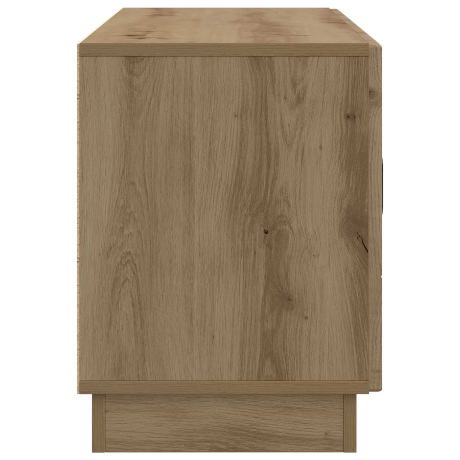 TV-kast Artisanaal eiken 99 x 34,5 x 47 cm Bewerkt hout