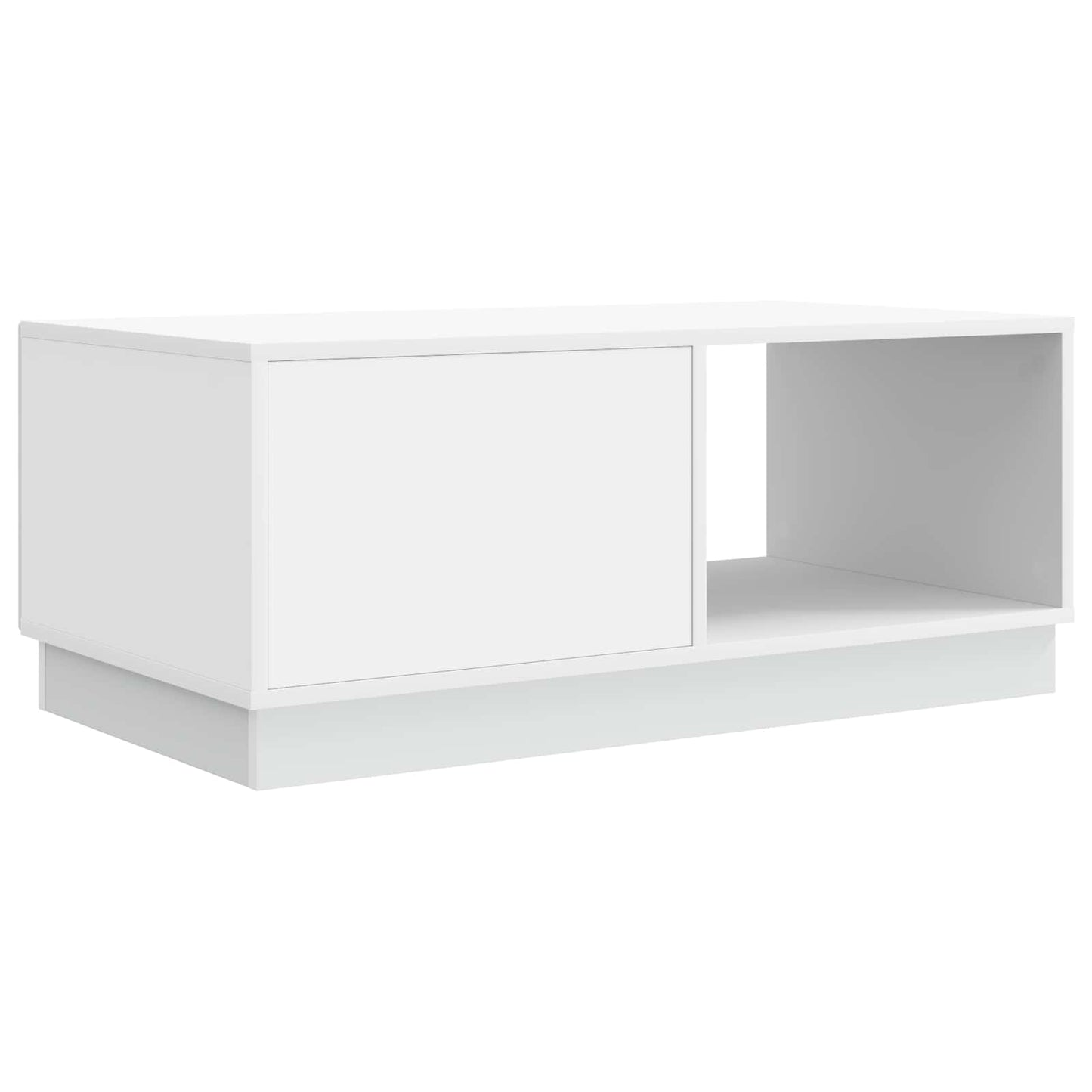Salontafel Wit 90 x 50 x 37 cm Bewerkt hout