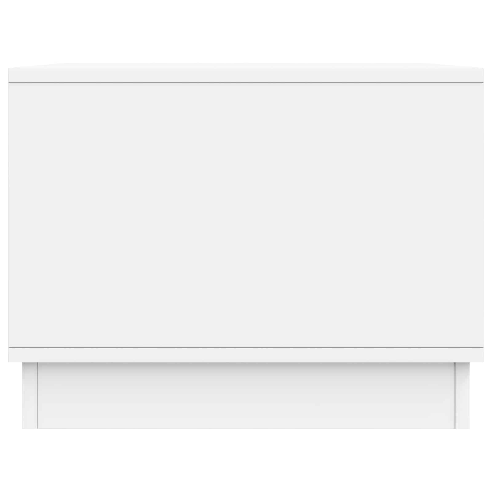 Salontafel Wit 90 x 50 x 37 cm Bewerkt hout