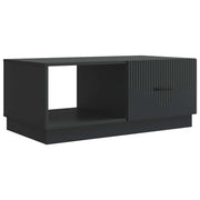 Salontafel 90x50x37 cm zwart bewerkt hout
