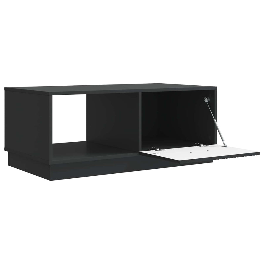 Salontafel Zwart 90 x 50 x 37 cm Bewerkt hout