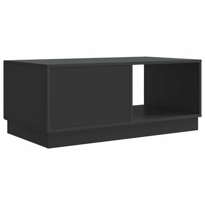 Salontafel Zwart 90 x 50 x 37 cm Bewerkt hout