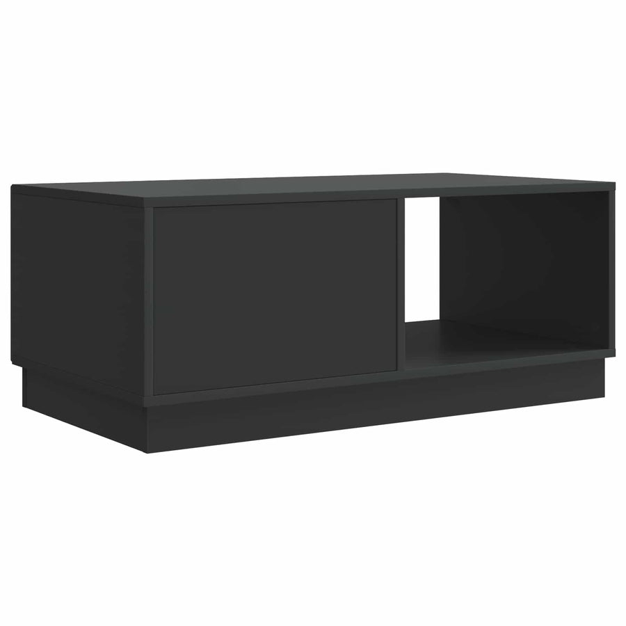 Salontafel Zwart 90 x 50 x 37 cm Bewerkt hout