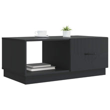Salontafel Zwart 90 x 50 x 37 cm Bewerkt hout
