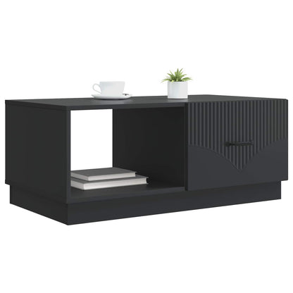 Salontafel Zwart 90 x 50 x 37 cm Bewerkt hout