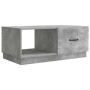 Salontafel 90x50x37 cm betongrijs bewerkt hout
