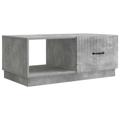 Salontafel Betongrijs 90 x 50 x 37 cm Bewerkt hout