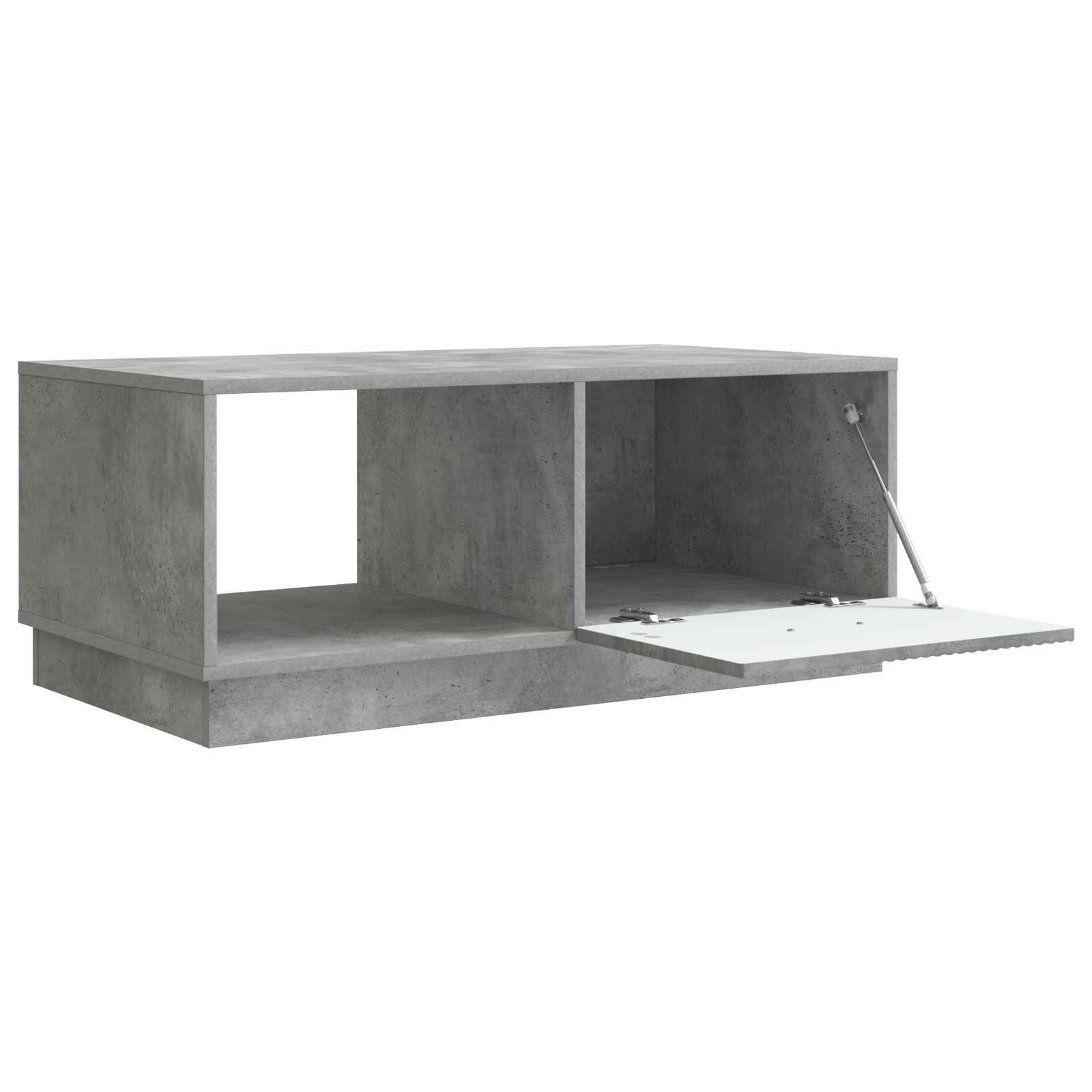 Salontafel Betongrijs 90 x 50 x 37 cm Bewerkt hout
