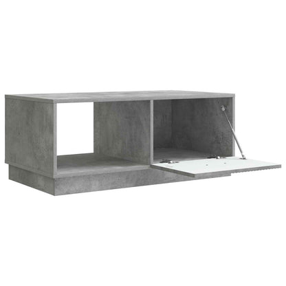 Salontafel Betongrijs 90 x 50 x 37 cm Bewerkt hout
