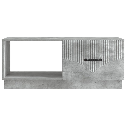 Salontafel Betongrijs 90 x 50 x 37 cm Bewerkt hout