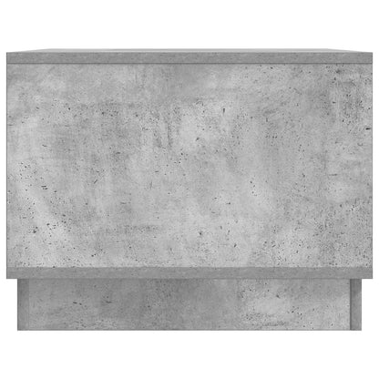 Salontafel Betongrijs 90 x 50 x 37 cm Bewerkt hout