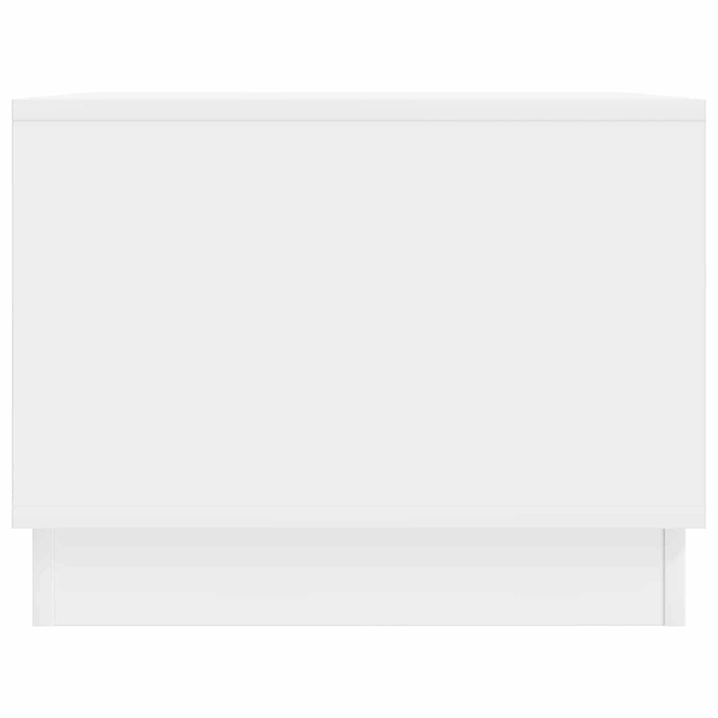 Salontafel Hoogglans Wit 90 x 50 x 37 cm Bewerkt hout
