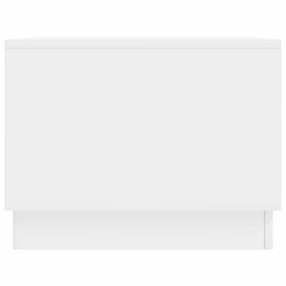 Salontafel Hoogglans Wit 90 x 50 x 37 cm Bewerkt hout