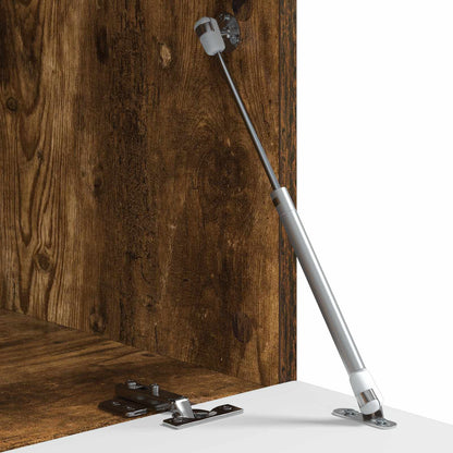 Salontafel Gerookt eiken 90 x 50 x 37 cm Bewerkt hout