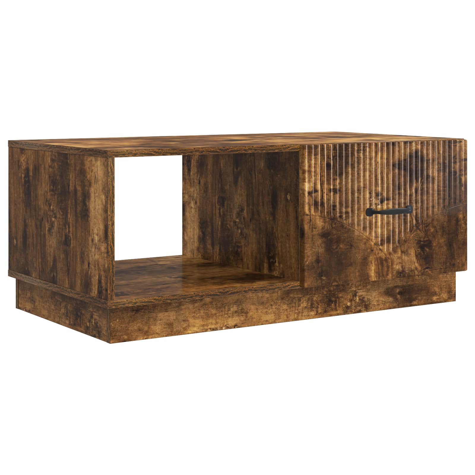 Salontafel Gerookt eiken 90 x 50 x 37 cm Bewerkt hout